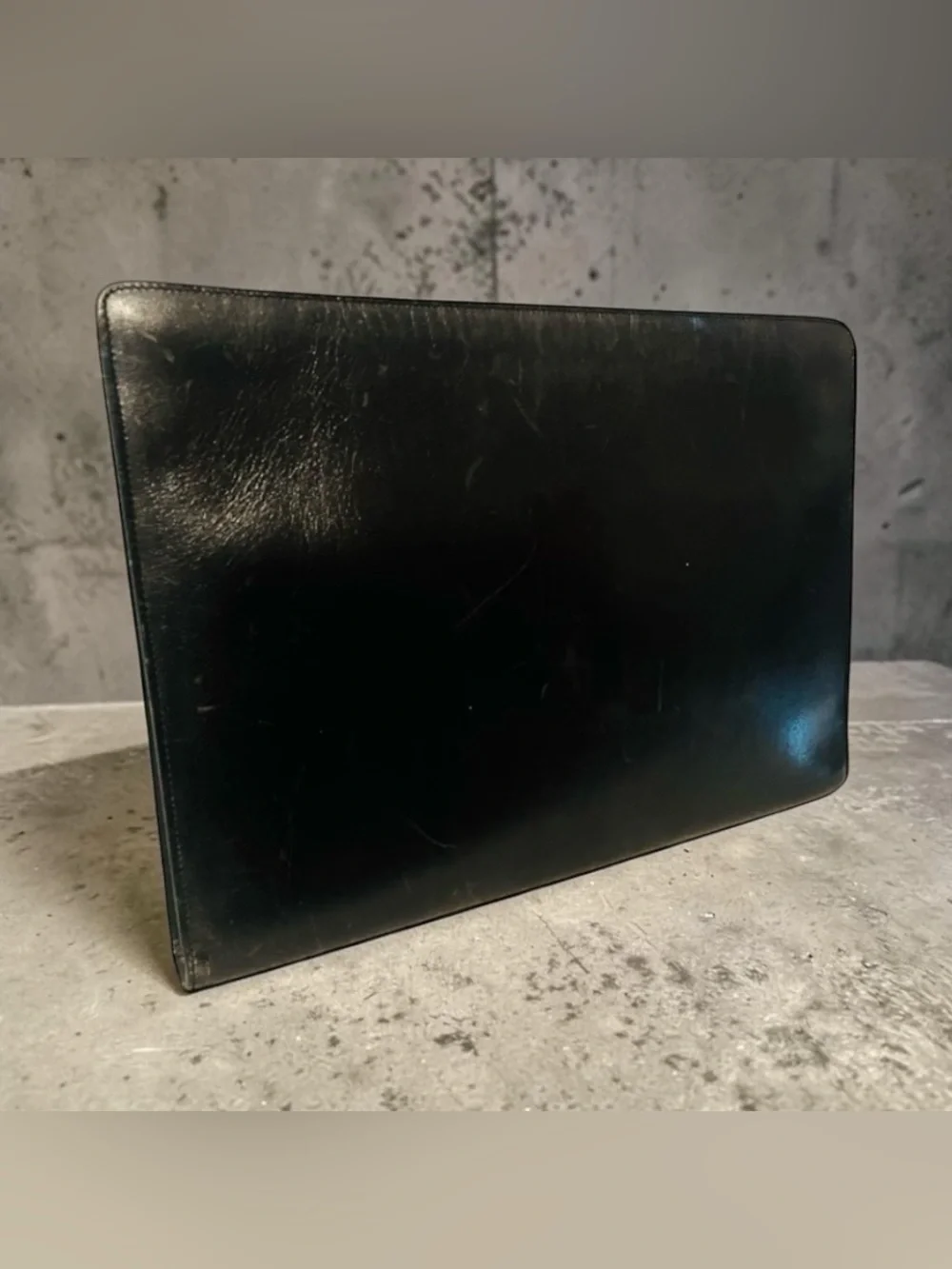 Bally Black Leather Document Holder/Organizer